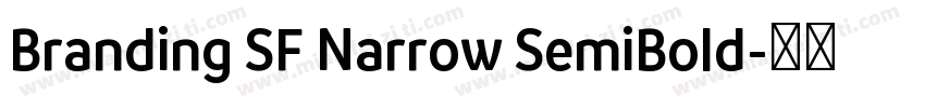 Branding SF Narrow SemiBold字体转换
